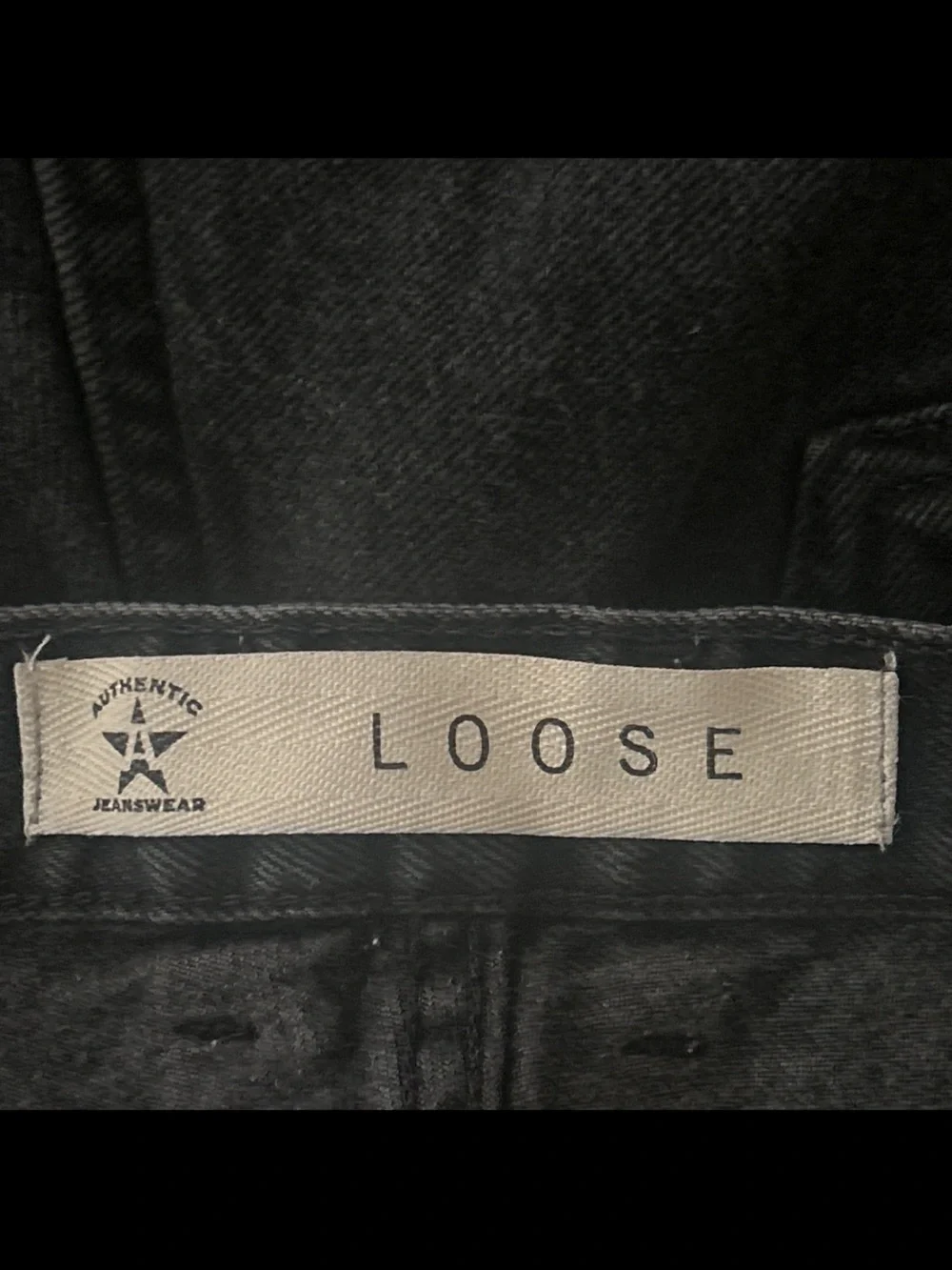 Men's VTG Arizona Loose Fit Denim Black Jeans With a Button Fly Sz 40/30